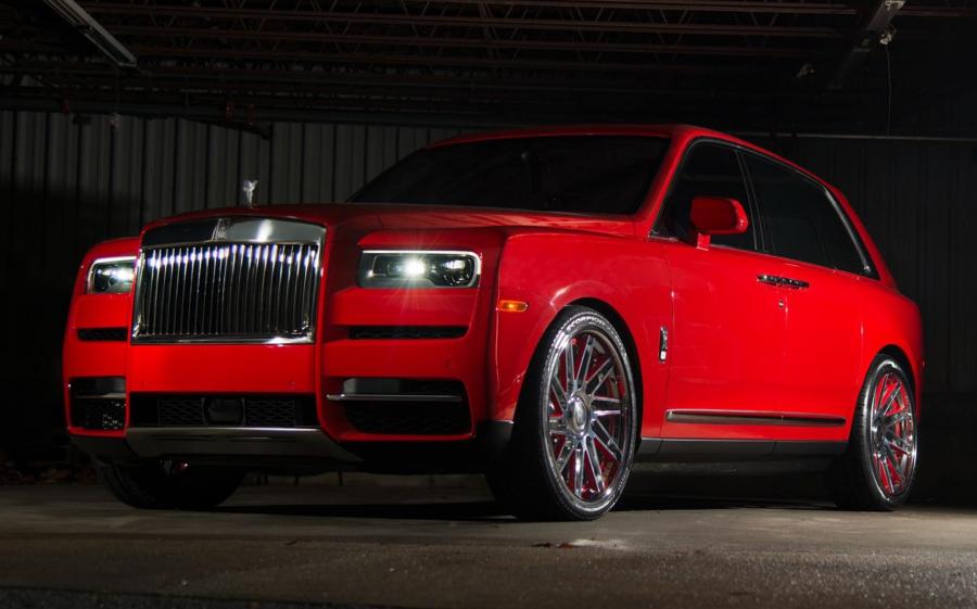Rolls-Royce Cullinan Magma Red on Forgiato Wheels (TEC 3.6) '2018